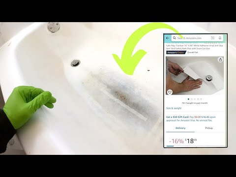 AMAZON BATH MAT INSTALL ++ Add Anti SLIP
