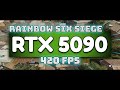 9800X3D + 5090 destroying Rainbow Six Siege at 420 FPS