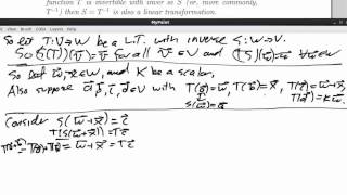 Inverses are also linear transformations