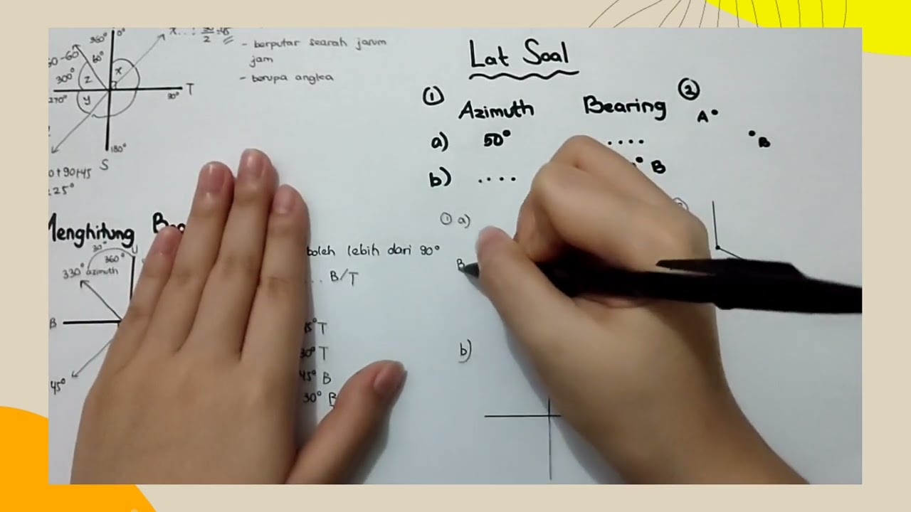 Membaca Kompas Menggunakan Sudut Bearing dan Sudut Azimuth [GEOGRAFI]