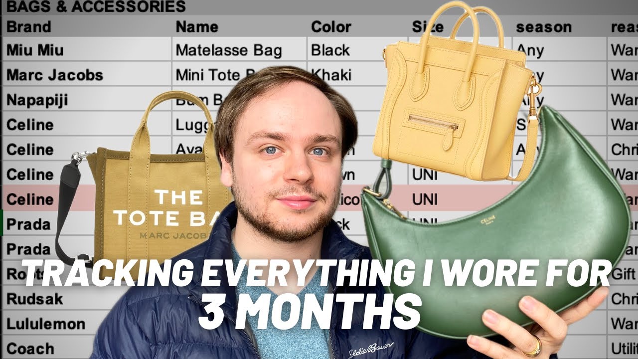 What I Learned Tracking EVERYTHING I Wore For 3 Months - My MOST and LEAST Worn Items! Celine, Prada