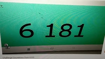 Challenge Countdown from 6300