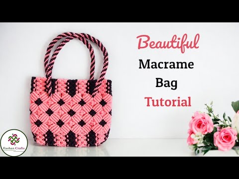 Vintage Style Macrame Handbag/ Macrame Shoulder Bag/ 70s Style Purse/ –  whatKnothandmade