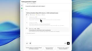 Your app's UI has entered the chat (Tambo Demo) screenshot 4