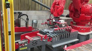Famous BAF-600 - 25kg Manual Bagging Machine with Automatic Robot Palletizer Profile