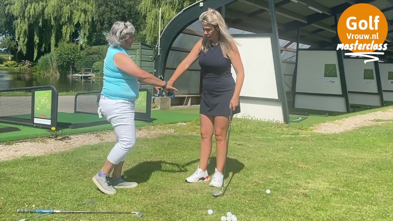 GolfVrouw Instructie met Mette Hageman - Gebruik die benen, Marloes!