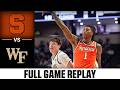Syracuse vs. Wake Forest Full Game Replay | 2025-26 ACC Men's Basketball