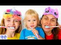 This is the way we brush our teeth song in Hindi | ब्रश करो | Sunny Kids Songs Hindi