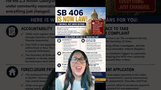 New Georgia law brings needed oversight to HOA’s!  #hoa #northgeorgia #homeownership #homeselling