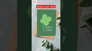 Good Luck Greeting Card | Easy Handmade Card Tutorial for Beginners #easycardmaking #handmadecards