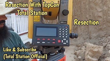 Resection With TopCon Total Station in Urdu/Handi,#TopconTotalStation, #Resection,
