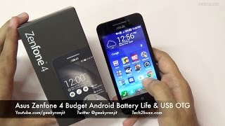 Asus Zenfone 4 Battery Life Usb Otg Support Youtube