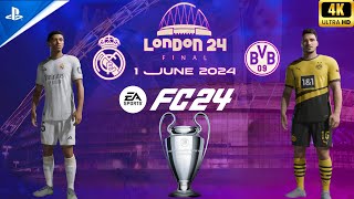 EA SPORTS FC 24 Real Madrid Vs Borussia Dortmund - UEFA Champions League FINAL 23/24 | PS5™ [4K60]