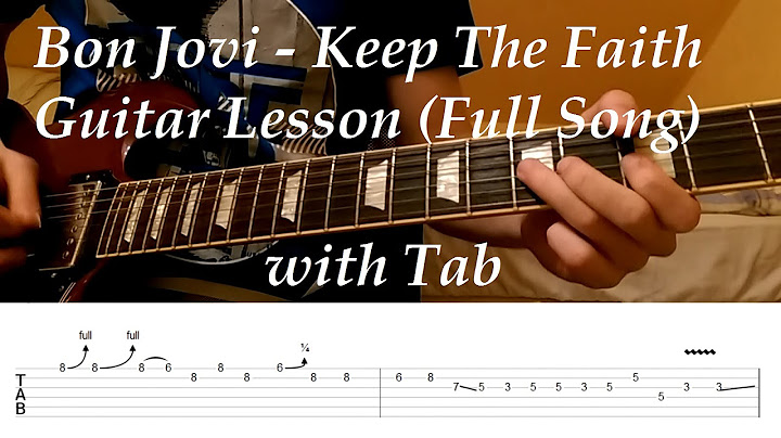 Keep the Faith Guitar version - Guitar performance video thumbnail