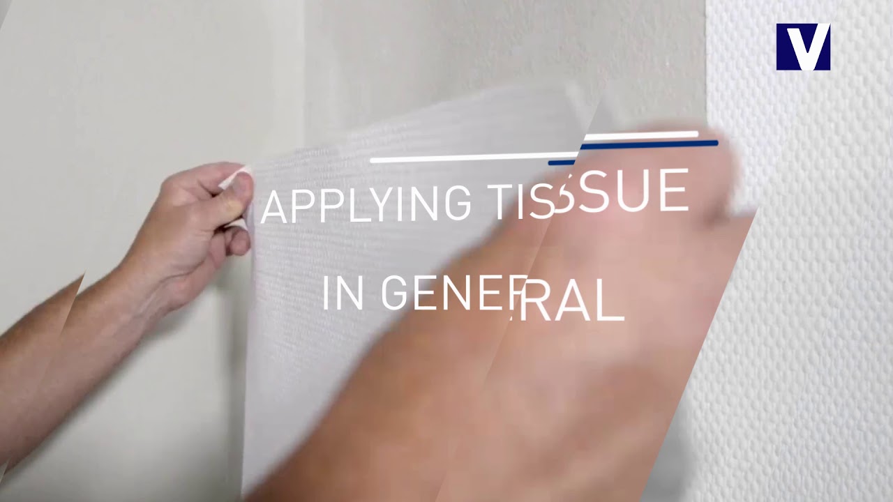 This is how easy it is Gluing tissue with a dispersion adhesive YouTube