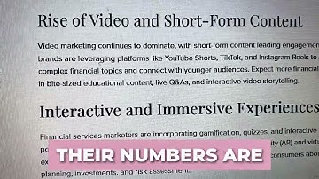 How to reach your financial services audience using videos and short form contents