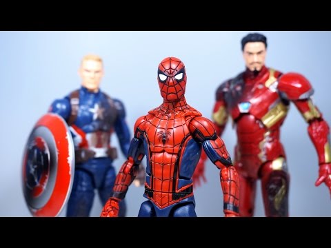 marvel legends spider man civil war