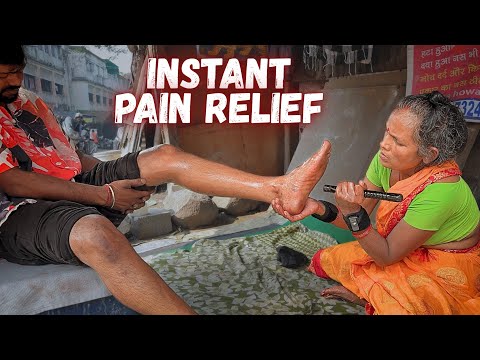 Heavy Pain Relief In a Minute by Laal didi Massage Therapy | ASMR Leg Massage 