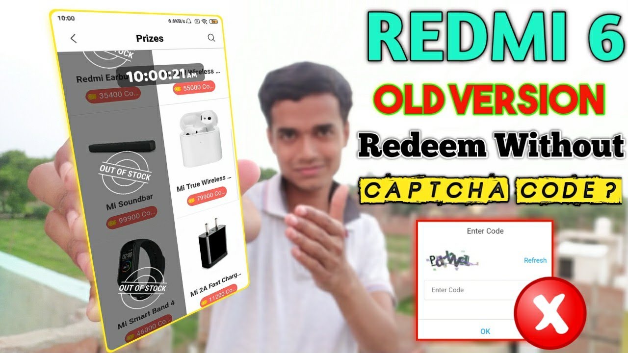 Old Version Redmi 6 Smartphone Redeem Without Captcha Code?😱 | GetApps Redeem Problem