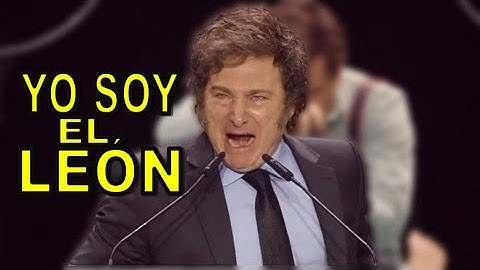 "Yo soy el león" ruge Javier Milei en España en el acto de VOX