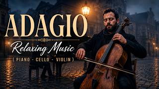 Best Beautiful Adagio Rachmaninoff Style Piano & Violin | Deep Focus Adagio for Relaxing Sleeping