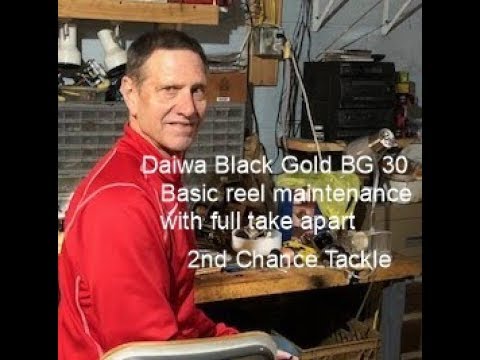 Daiwa Black Gold BG30 reel service and step by step take apart