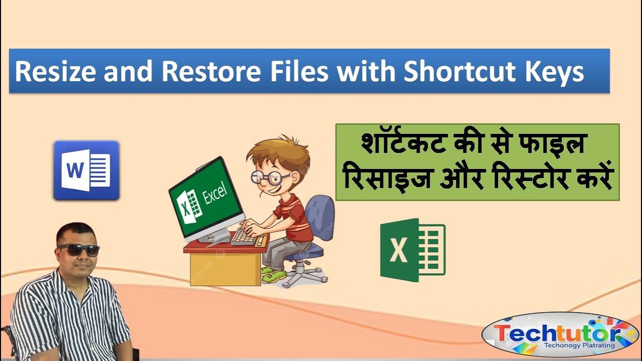 Resize and Restore Files with Shortcut Keys #computereducation # ...