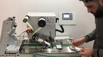Automatic labelling of small seed pouches with LAB510