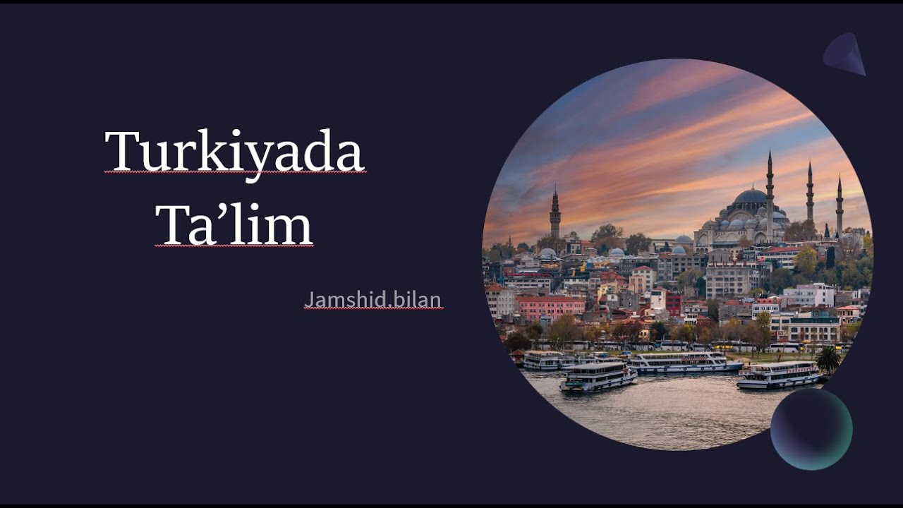 Turkiyada Ta'lim Webinar