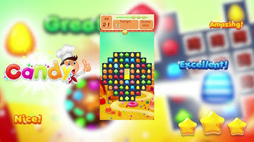 Candy Match 3: Sweet Puzzle Gameplay – Addictive Free Match 3 Game (Offline Fun!)