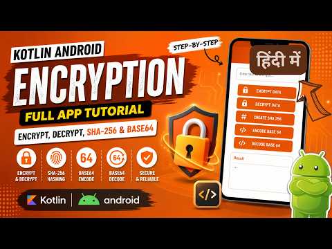 Encryption & Decryption in Kotlin Android App | AES, SHA256, Base64 | IT WALA | HINDI