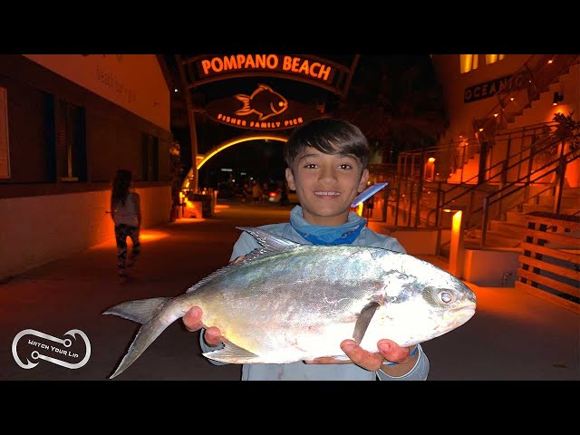 2021 POMPANO SLAY ON POMPANO PIER AND A HUGE MYSTERY FISH 