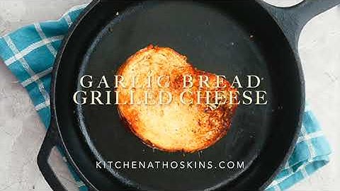 Garlic Bread Grilled Cheese Sandwich