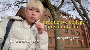 day in my life at georgia tech | study vlog, waking up early, healthy meals, running, lifting