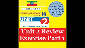 Mathematics Grade 10 Unit 2 review Exercise part 1 @mathT_21