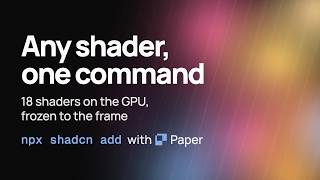 Remocn. Paper Shaders