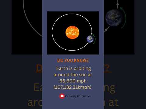Earth Is Orbiting Around The Sun At 66 600 Miles Per Hour