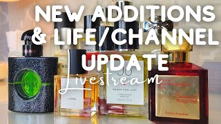 New Additions to My Perfume Collection + Life Update | LIVE