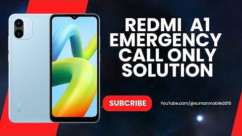 Redmi A1 Emergency Call only Solution || VPA_PMU & DRX Antenna Switch Details By Suman Mobile