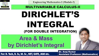 Dirichlet's Integral | Area Using Dirichlet's Integral | Dirichlet's Integral in Double Integration