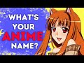 What's Your Anime Name?