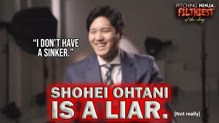 Shohei Ohtani and his New 100 mph Sinker...with 21 inches of Run