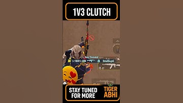 Beginner to Pro – Learn 1v3 Clutch in BGMI #bgmi #1v3clutch #tigerabhi