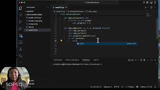 Celebrity Week 12 : Lesson 1 - Python Implementation of the Graph Data Structure (Weighted Graph) Profile