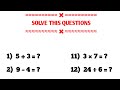 🔥 Live Maths Quiz | Solve Fast If You Can | Short Live Challenge