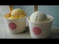 ミルクジェラートの作り方 夏はジェラートしか勝たん ジェラート作りは簡単です。マンゴージェラートも作りました。How to make Modest sweetness milk gelato
