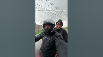 Riding in the Rain with My Brother 🌧️ | Pure Joy on Two Wheels #triumphscrambler400x
