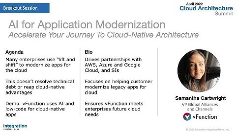 Cloud Architecture Summit: AI for Application Modernization