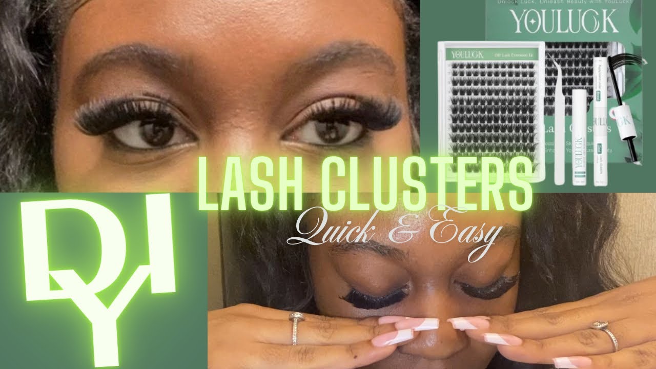 HOW TO: Apply Lash Clusters | Beginner Friendly | YOU LUCK Lashes 💚
