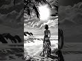 b/w white island #midjourney